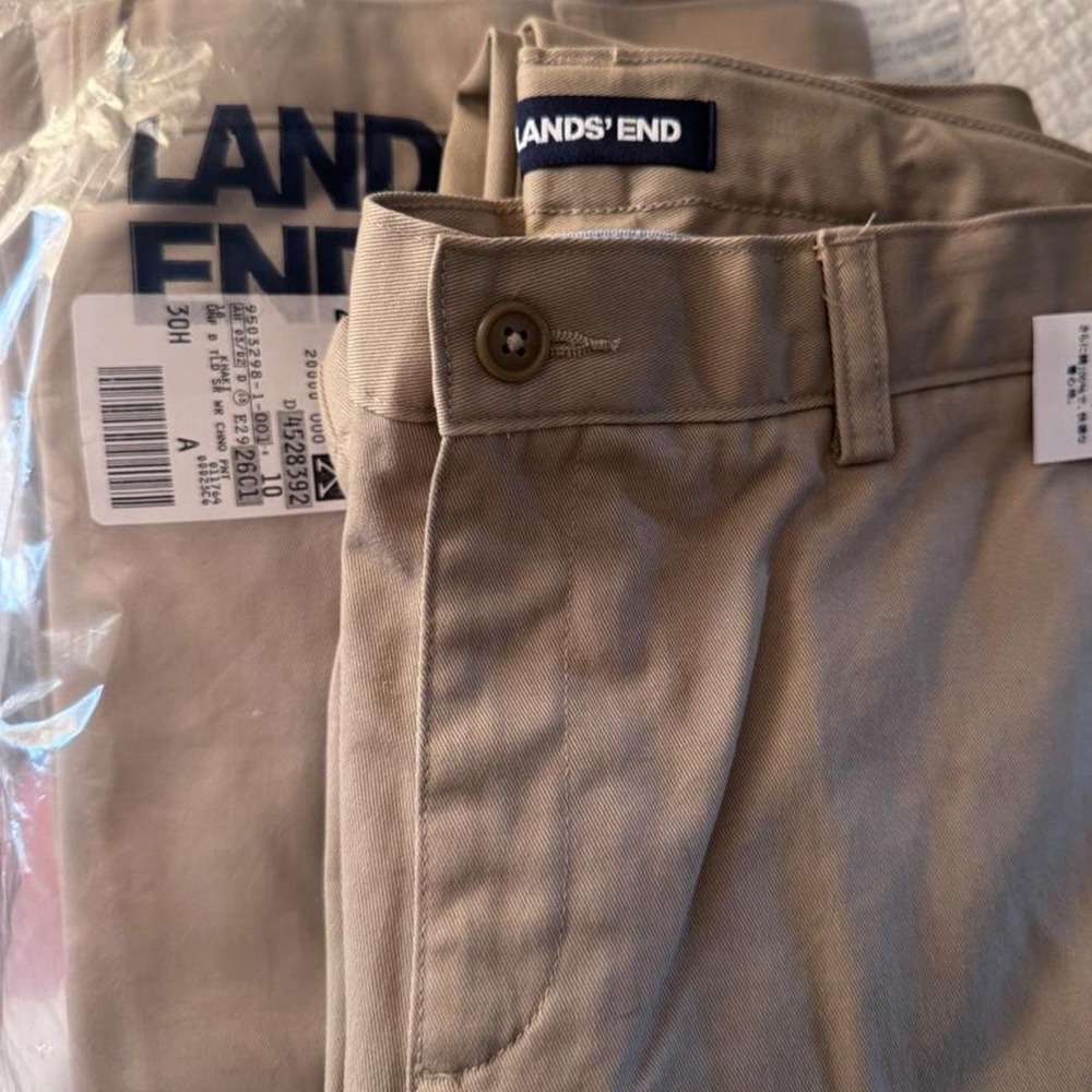 Lands End Boys Khakis